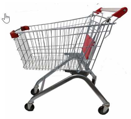 Тележка покупательская корзина магазин оборудование