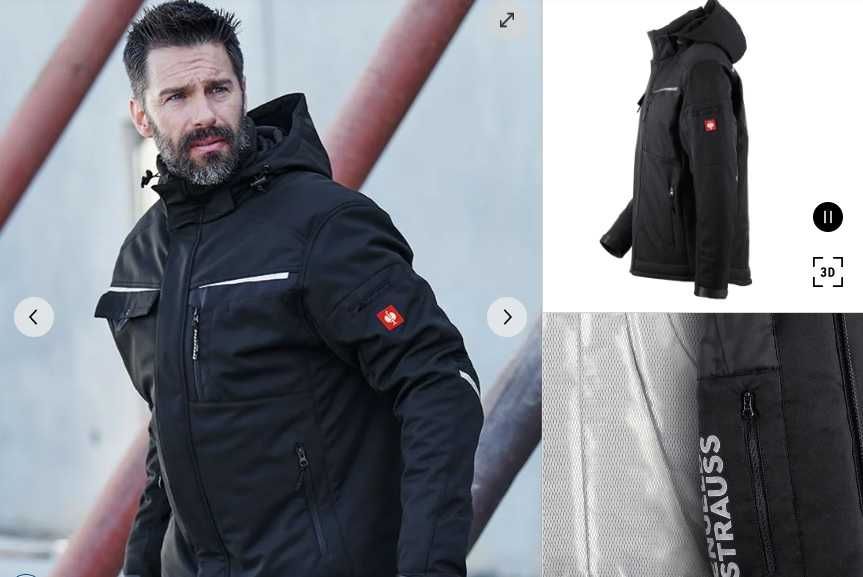 Jachetă softshell esmotion Engelbert Strauss marime L