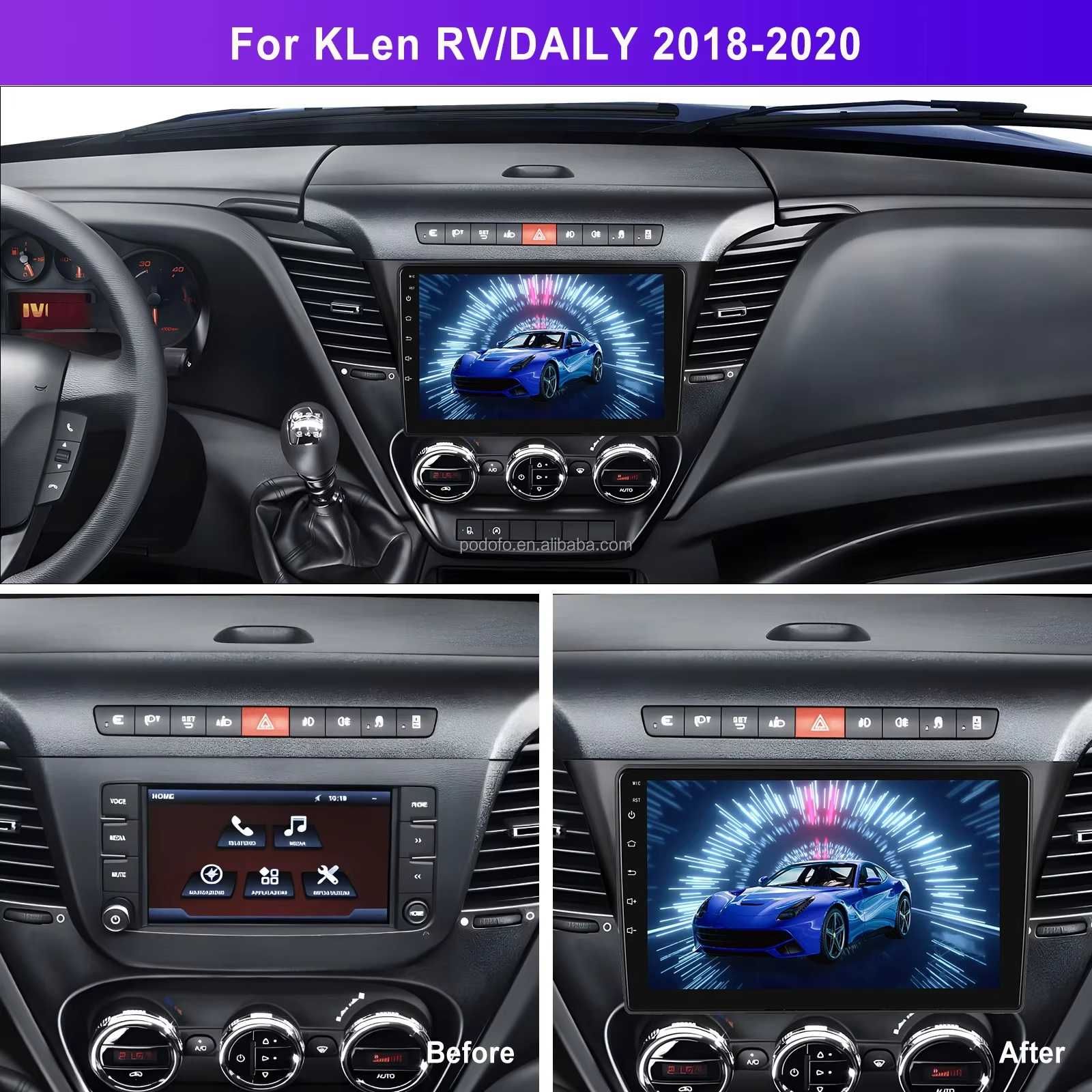 Мултимедия за IVECO DAILY KLen RV навигация 2DIN плеър Android бус GPS