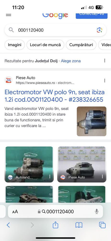 Electromotor VW Polo 9n / Sear Ibiza 1.2 benzina