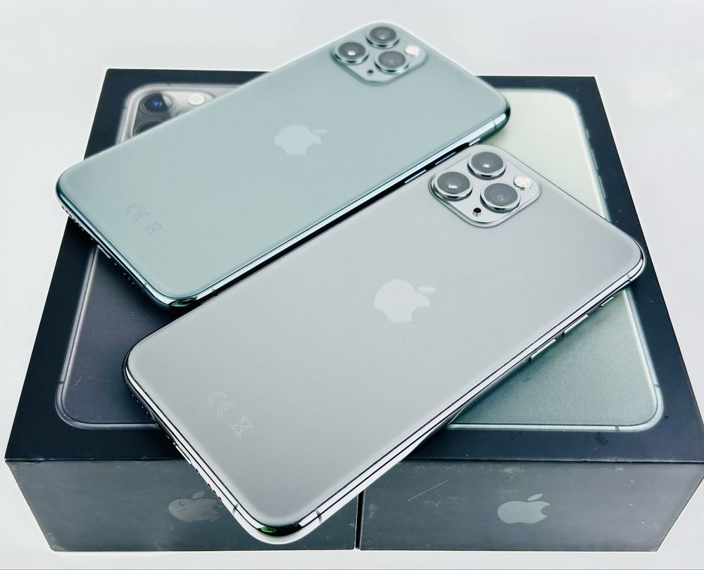 Apple iPhone 11 Pro 64GB Midnight Green / Gray 100% Battery! Гаранция!