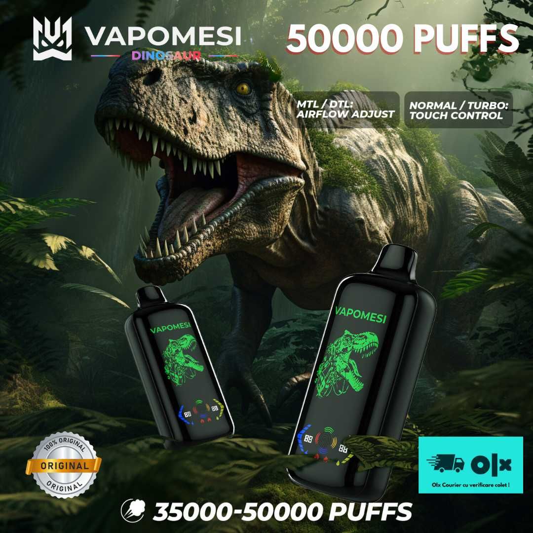 Vape Vapomesi Dinosaur 50.000 puffs Touch Screen - Miami Mint