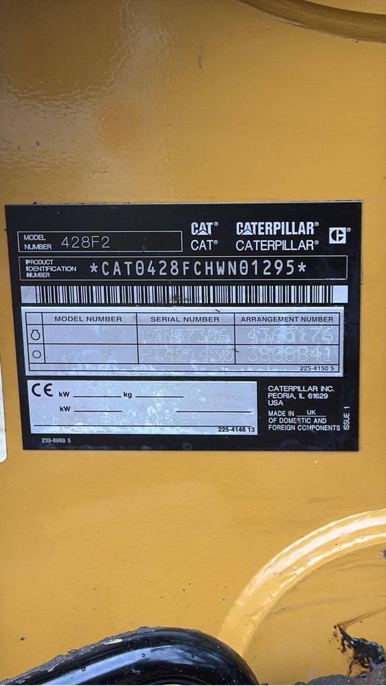 DE VANZARE Buldo/Buldoexcavator CAT 428F2/2600ore/2019
