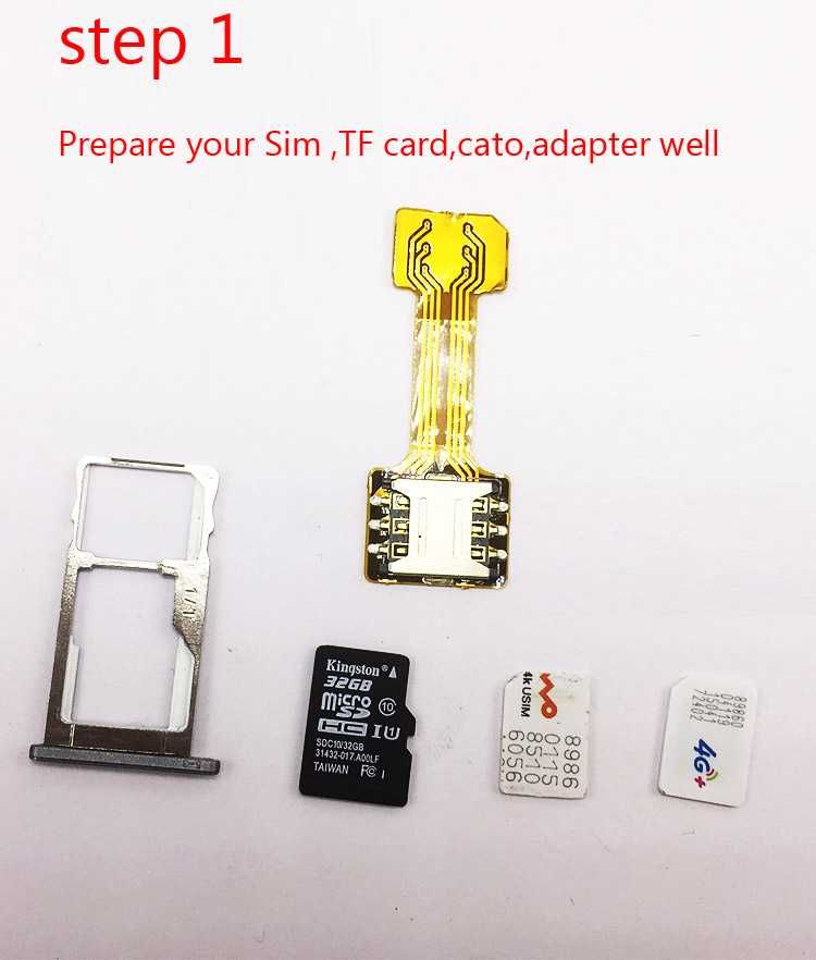 Переходник для 2х Nano SIM + Micro SD