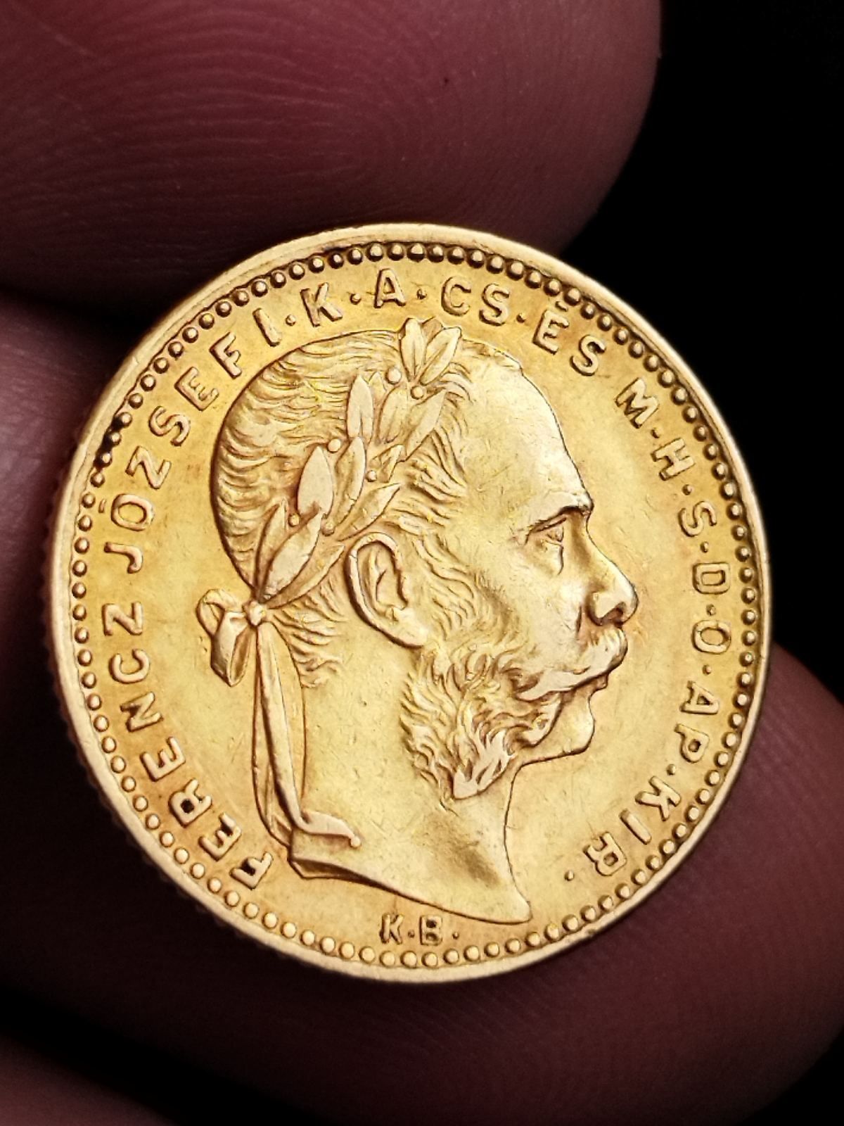 20 франка 8 флорина  1883 година Франц Йосиф  Унгария