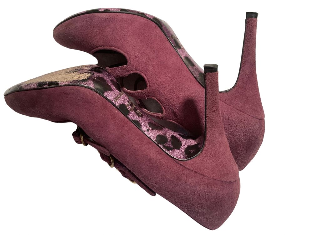 Pantofi Dolce & Gabbana (D&G), originali, 36, purpuriu, made in Italy