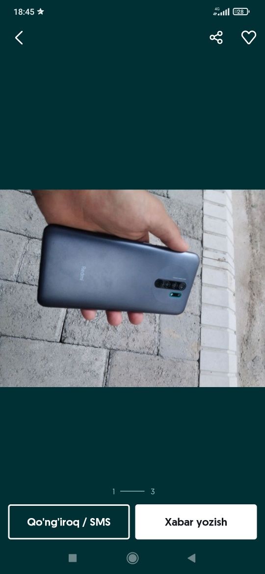 Redmi 9 prime srochno sotiladi