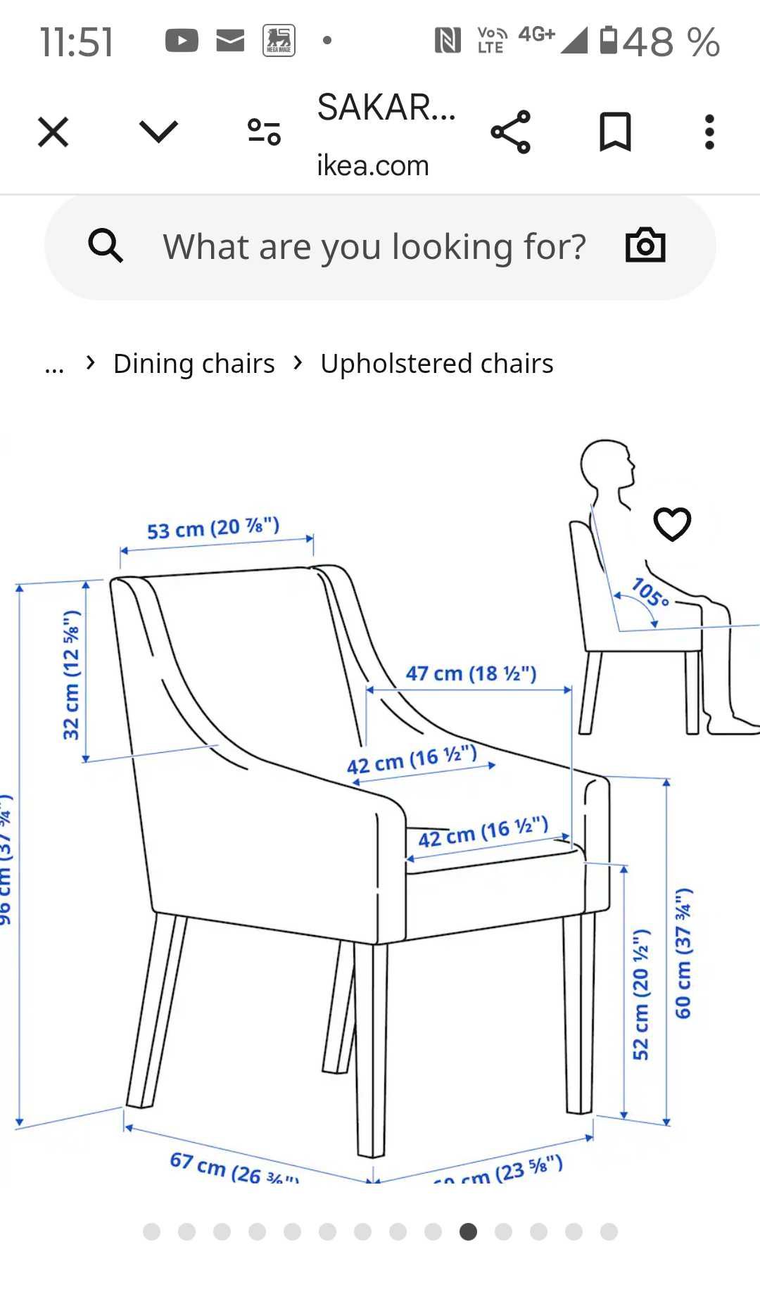 Scaun dinning Ikea model.SAKARIAS