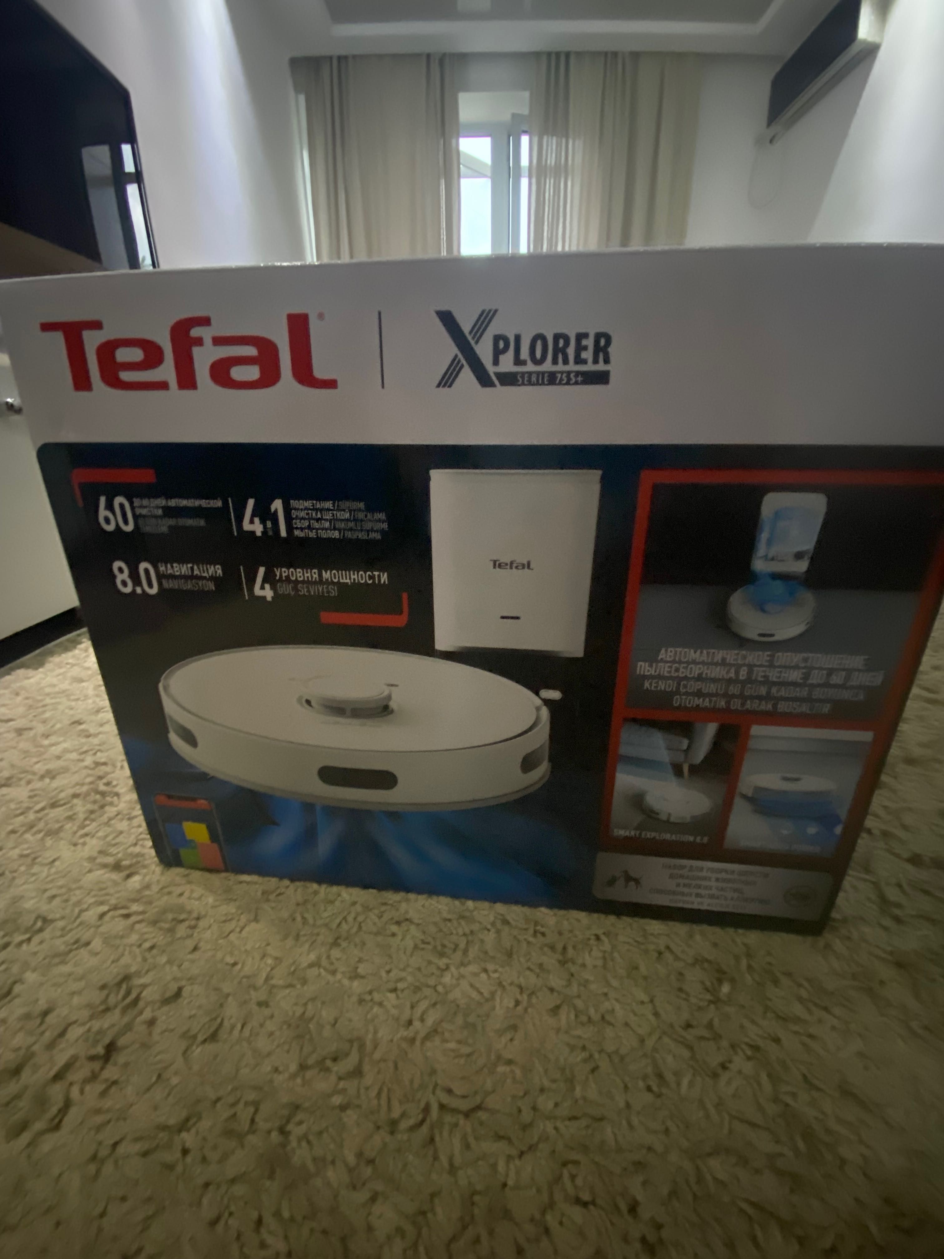 робот пылесос tefal x plorer serie 75 s+