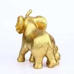Elefant Mamă și Pui - Sculptură din Rășină pentru Decor Creativ