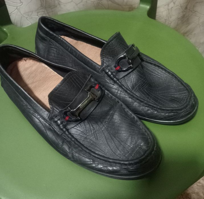 Мужские кожаные макасы