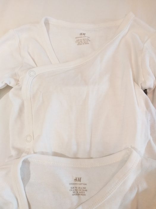 Set 3 bluze (body) cu maneca lunga, marime 74