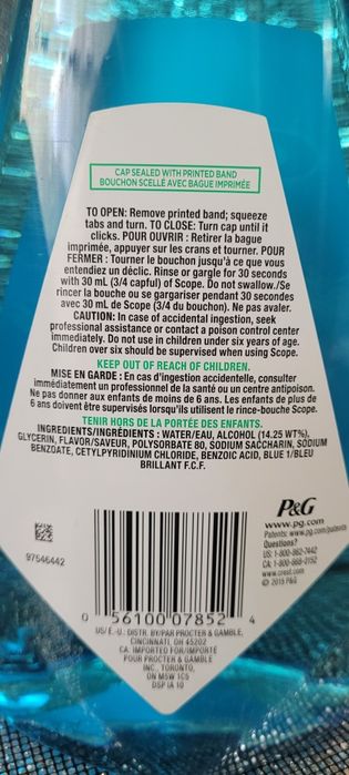 Apa de gura CREST originală import Canada.