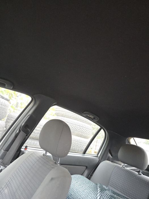 Plafon interior textil retapitat negru cu stalpi si scaune Opel Asta G