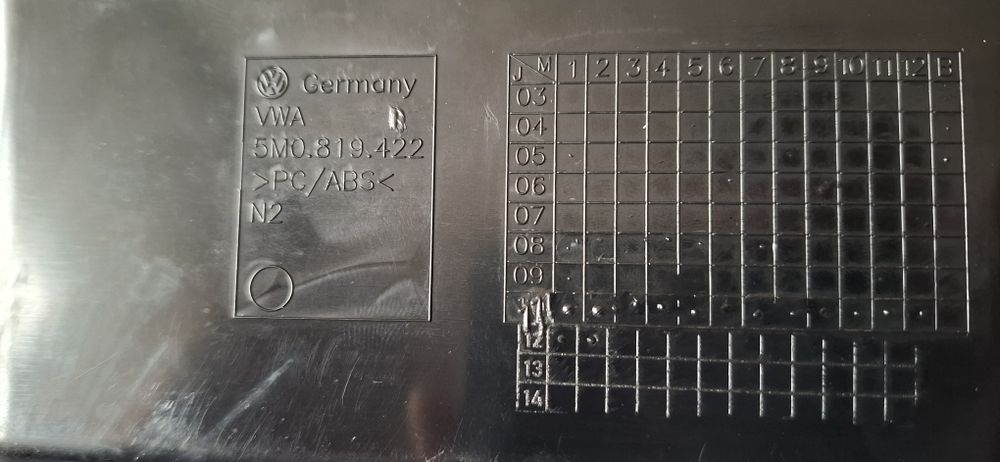 Rama panou clima VW Tiguan 5M0820039