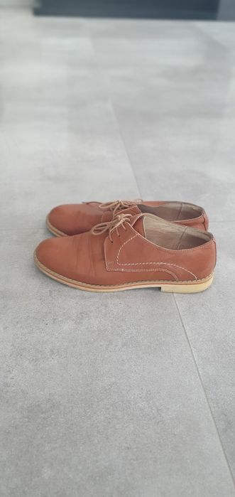 Papuci piele, maro, dama