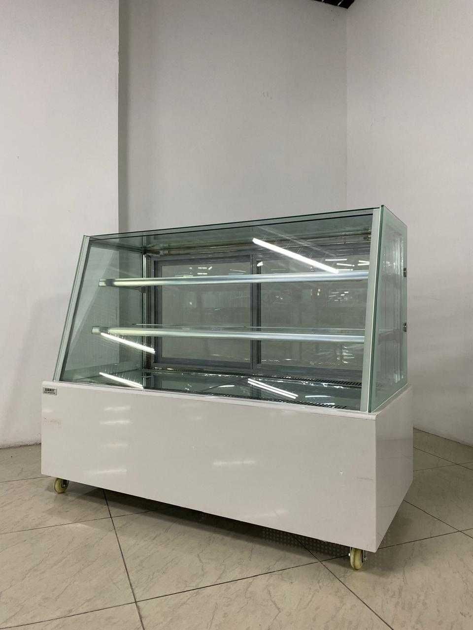 Кондитерский витринный холодильник  120 см, 150 см трапеция