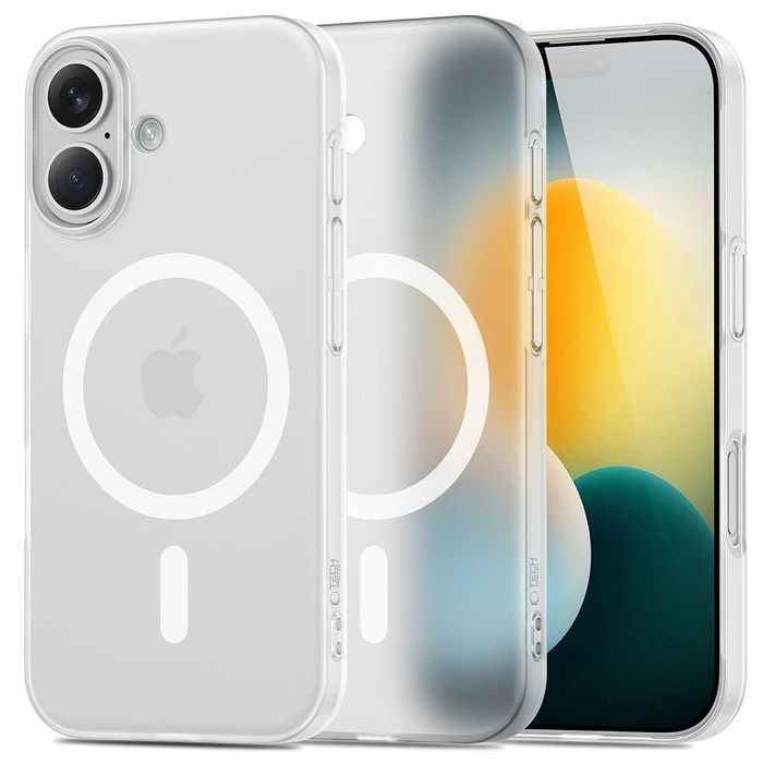 Калъф tech-protect magslim magsafe за iphone 17 в матово бяло