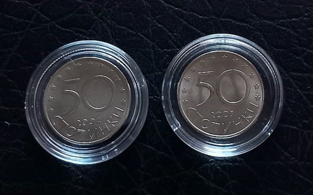 50 стотинки 2004година и 2005година България