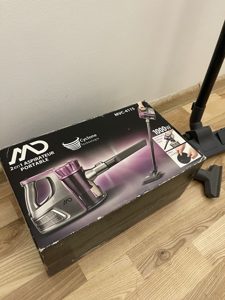Aspirator portabil 2 in 1, ciclonic,puternic 1000W ,ideal casa si auto