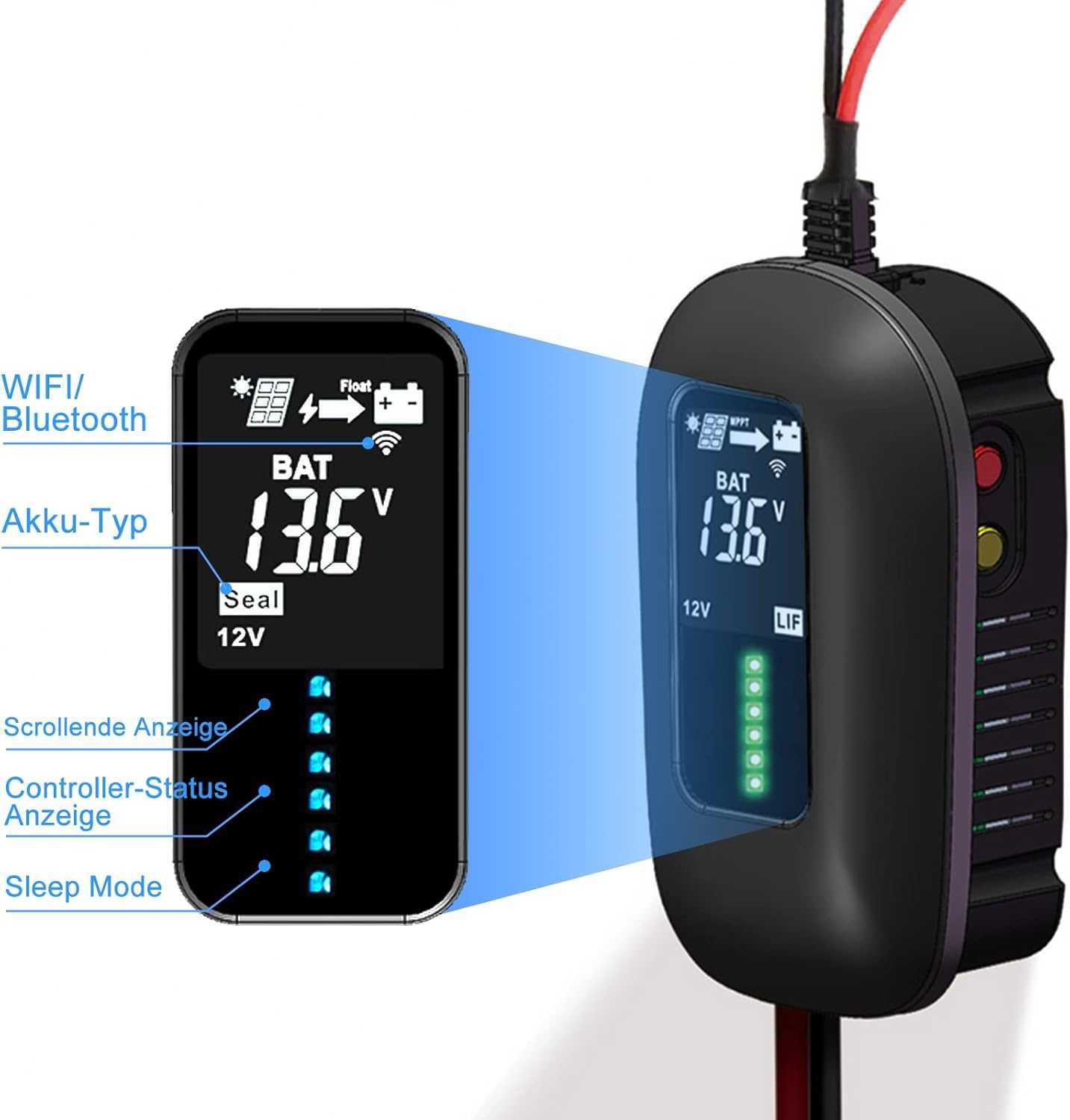 Controler incarcare solar WiFi+APP Rulota/RV/Camper,REDUS de la 600RON