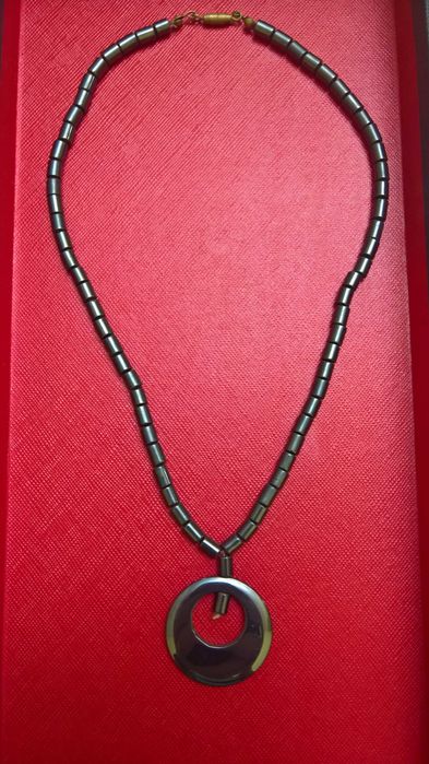 Colier piatra naturala hematit