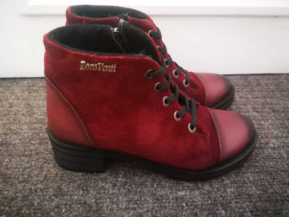 Зимни, италиански боти 36-ти номер от естествена кожа като нови