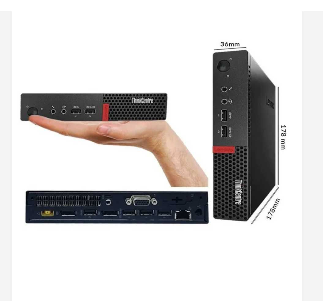 Lenovo M710q Tiny/Core i5-6500T/16GB RAM/512GB SSD/Win 10 Home компютъ