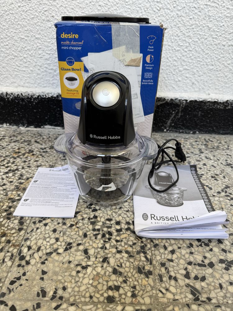 Чопър - Russell Hobbs 27131-56, 350W, Блендер, Пасатор, 1л, без BPA!