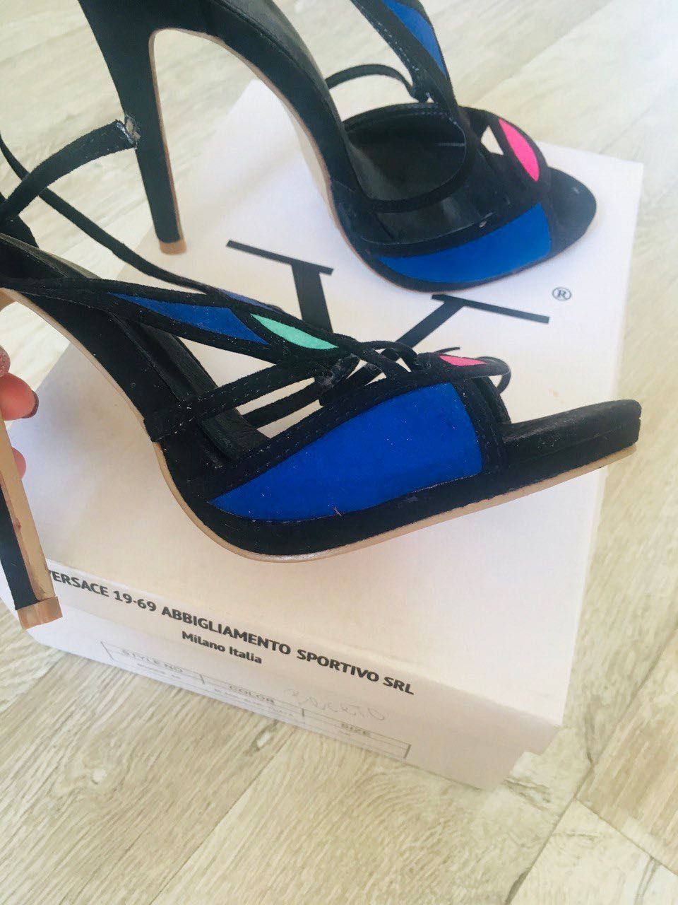 Дамски сандали на ток Versace