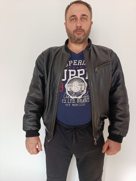 Кожаная куртка мужская