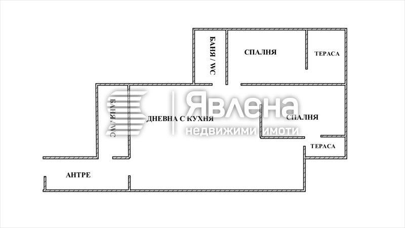 3 стаен апартамент кв. Витоша