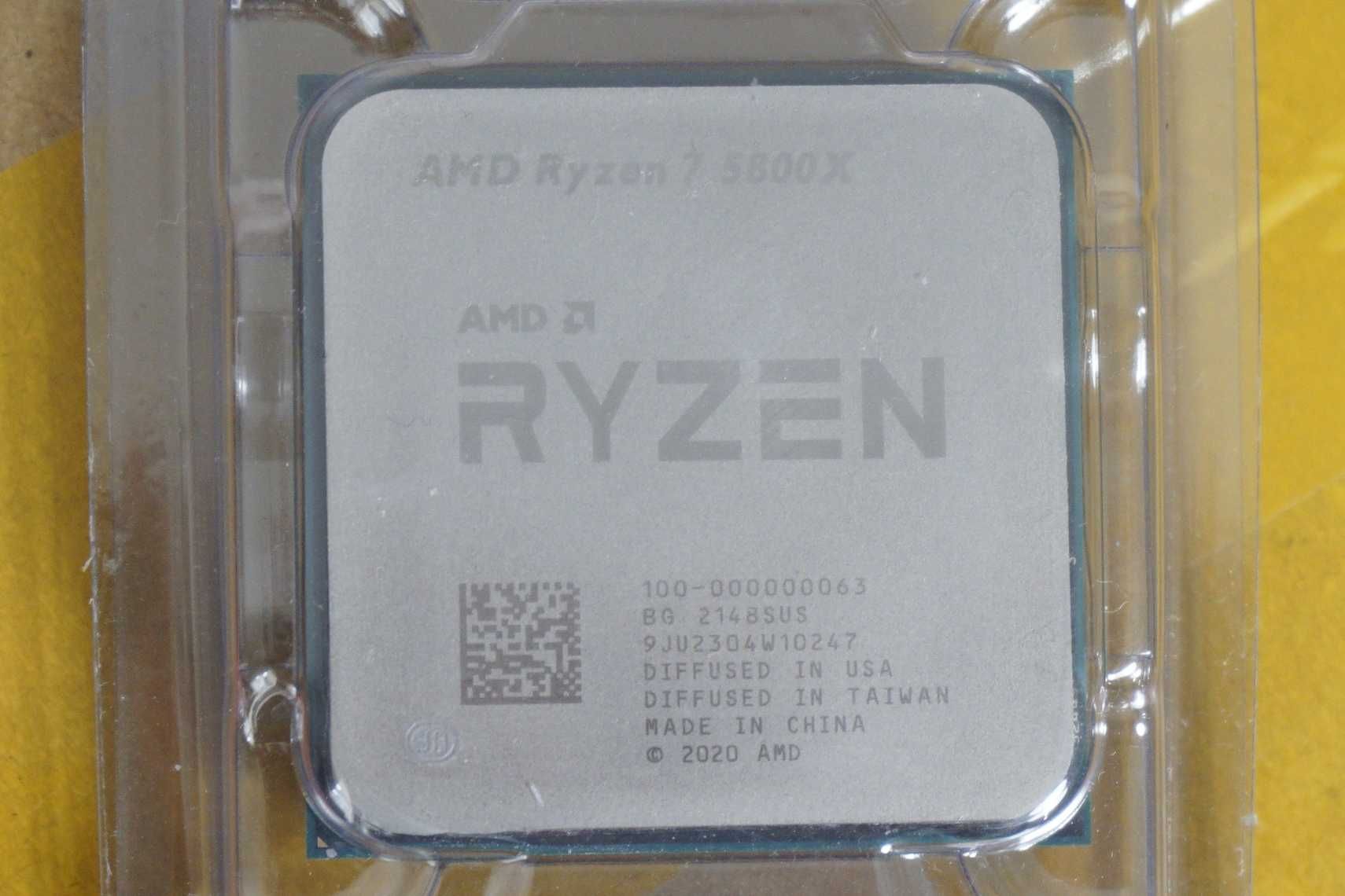 Процесор AMD Ryzen 5800x - 8 core / 105W / 4.7Ghz boost /AM4 / вкл ДДС