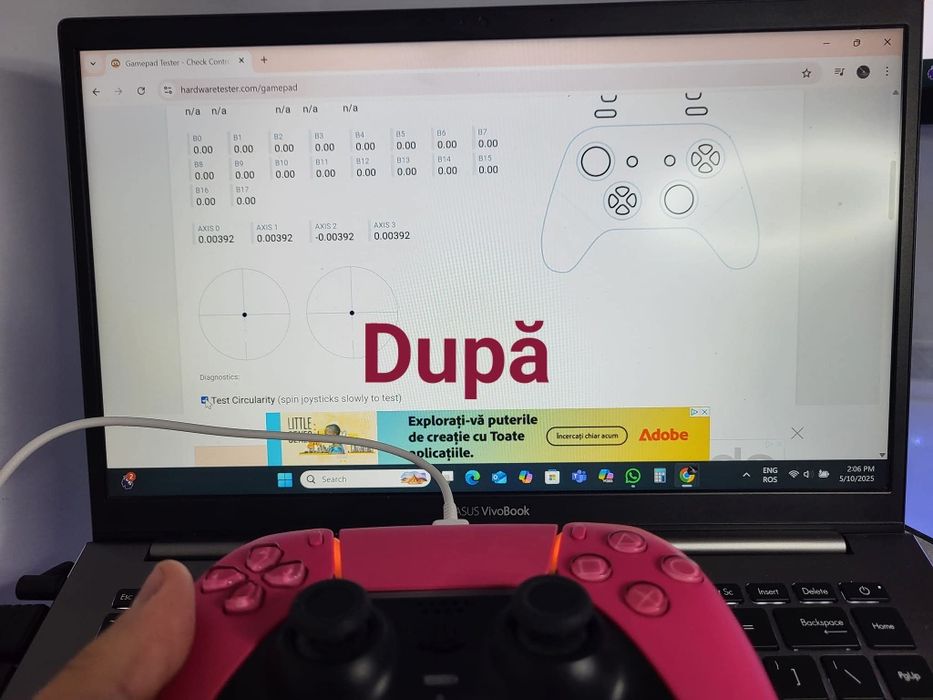 Upgrade și Reparații Controllere PS4, PS5, Xbox One/S și altele