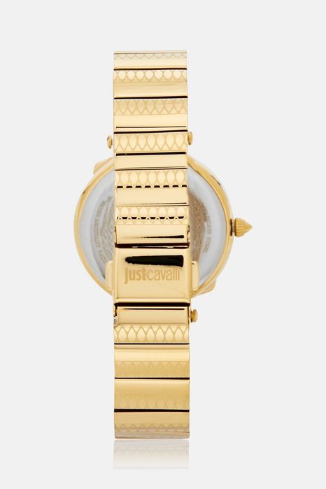 Ceas JUST CAVALLI BoxSet Crystals Gold Stainless Steel Bracelet