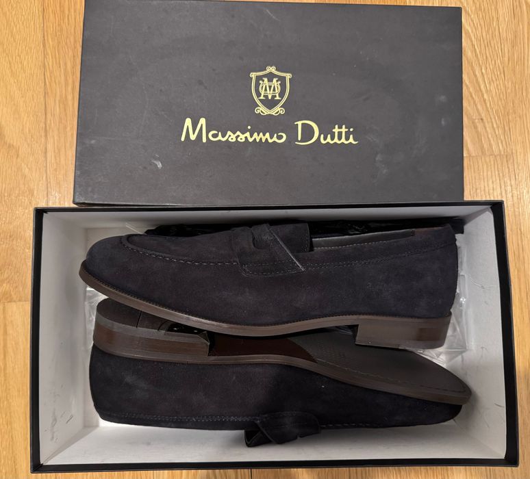 Mocasini din piele întoarsă  MASSIMO DUTTI