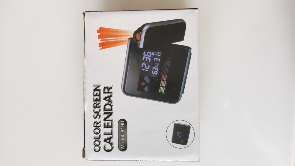 Часовник с проекция и календар, Color screen calendar