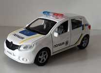 Macheta Renault Sandero mk2 (Dacia) Politia Ukraina - TechnoPark 1/32