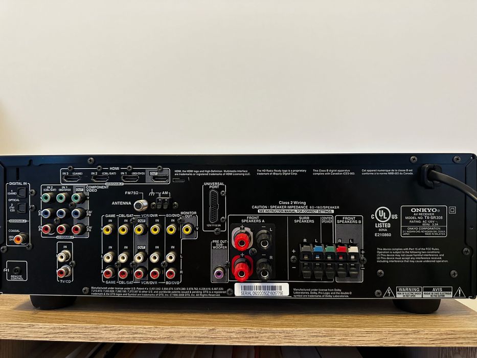 Receiver AV Onkyo TX-SR308