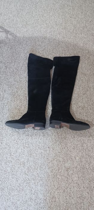 Cizme lungi peste genunchi din piele