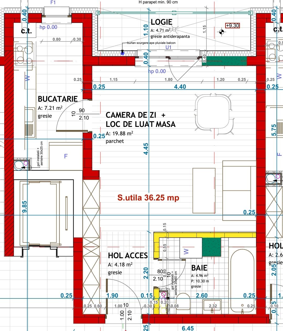 Apartament cu o cameră, finisat nou, garaj subteran, Eroilor