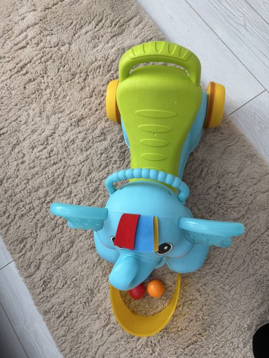 Masinuta fara pedale pentru copii, B Kids, elefant 3 in 1