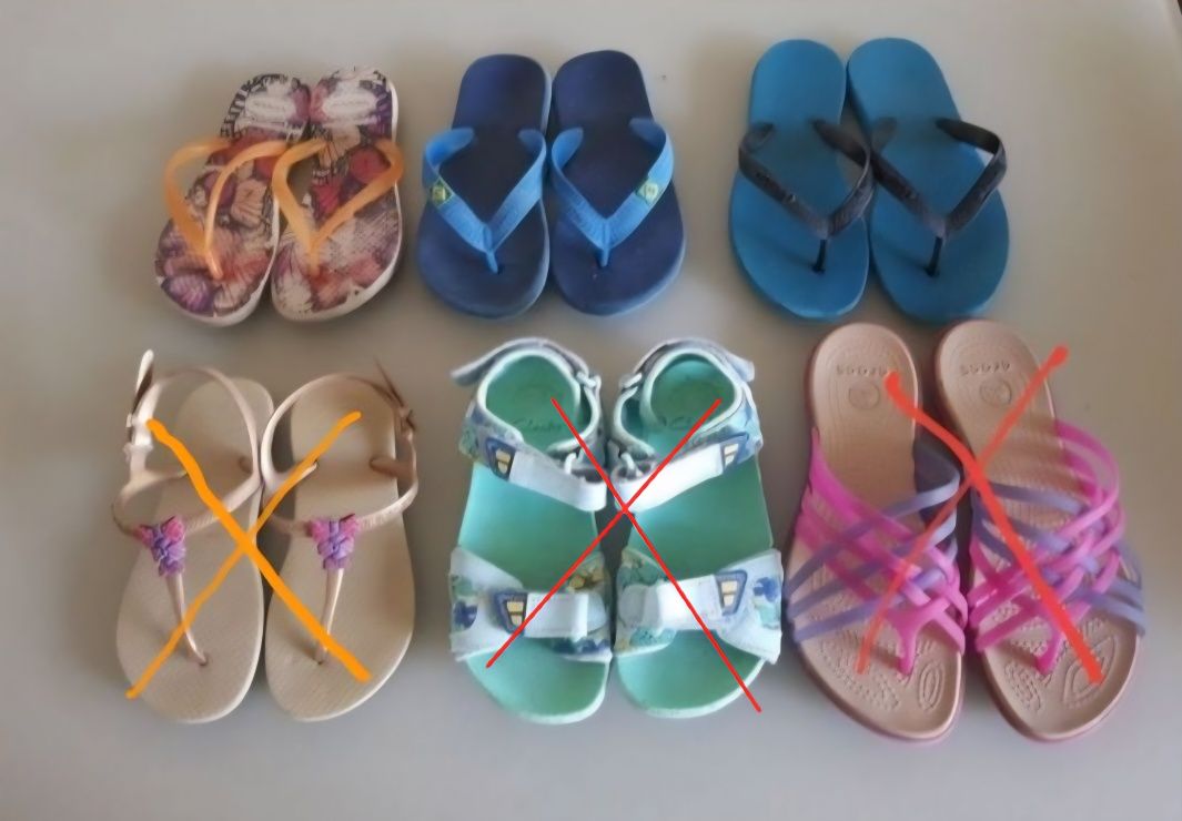 Детски джапанки и сандали от 29 до 33, Clarks, Ipanema