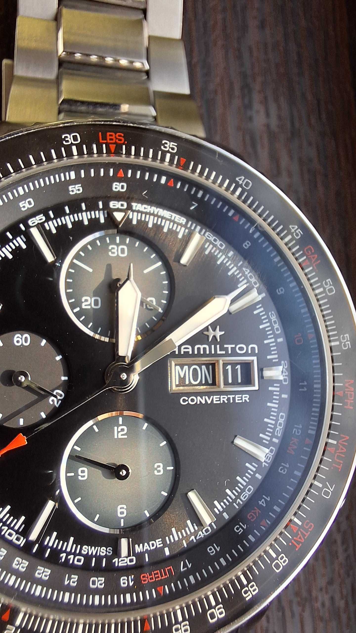 часовник Hamilton Khaki Aviation Converter автомат - хронограф