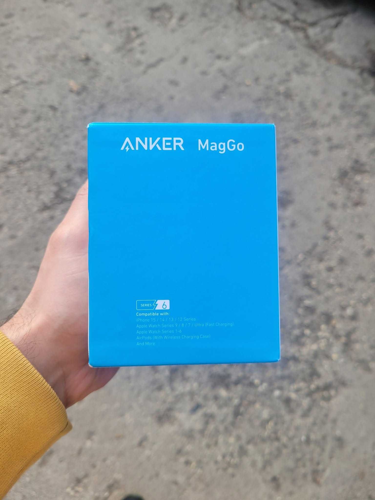 Безжично зарядно Anker 3в1 Qi2 за Apple и други