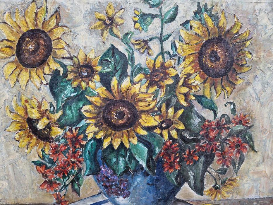 Tablou ulei pe panza , semnat 70 x 59 cm