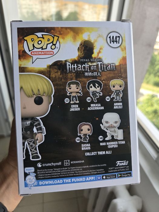 Funko Pop Figure 1447 Armin Arlelt Attack on Titan