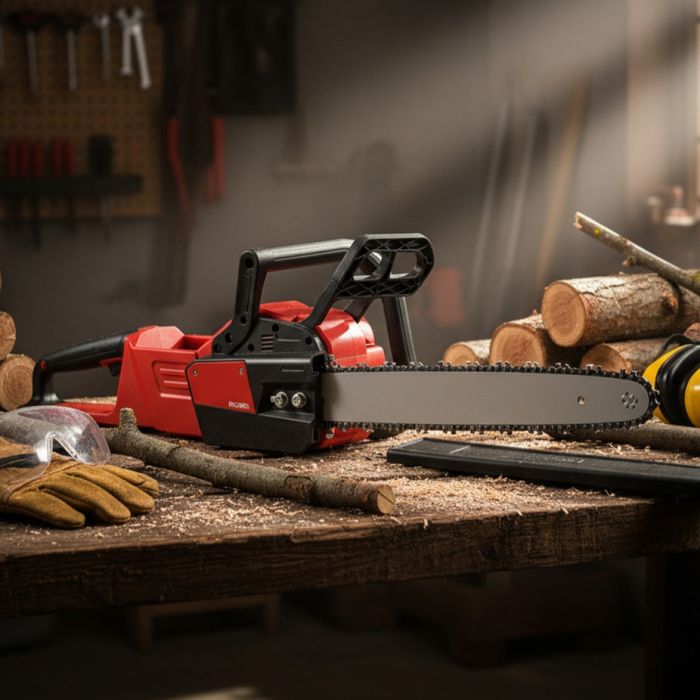 Акумулаторен верижен трион 40V PFBCS401 – Мощност без кабел и без комп