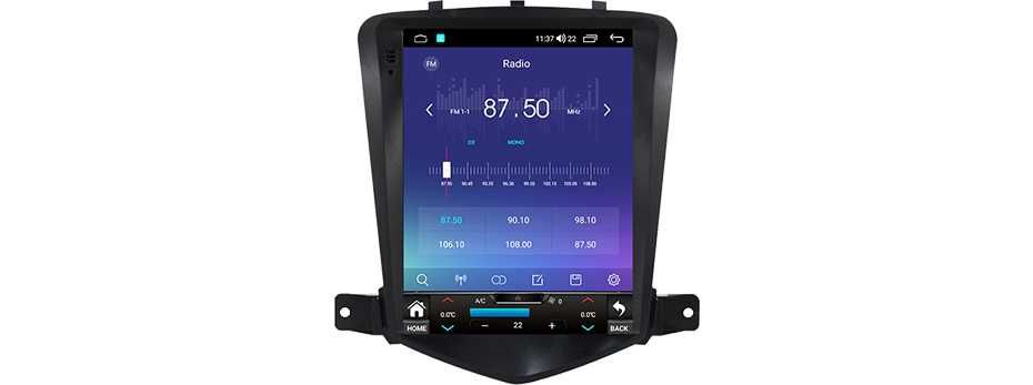 Navigatie Android TESLA Chevrolet CRUZE 1/6 Gb Ram Waze Carplay