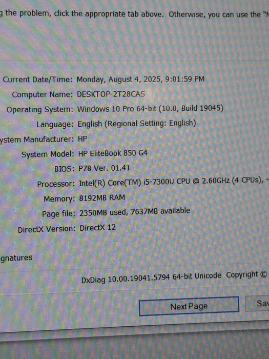 Laptop  cu i5 generația a 7 a
